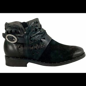 New Miz Mooz Laser-Cut Leather Ankle Boot.